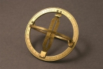 A brass universal equinoctial ring dial