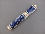 An enamelled and gold wax case