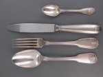 A silver shell pattern 163-piece table service of flatware