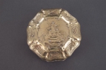 An octogonal silver-gilt snuff-box