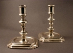 Pair of French silver candlesticks